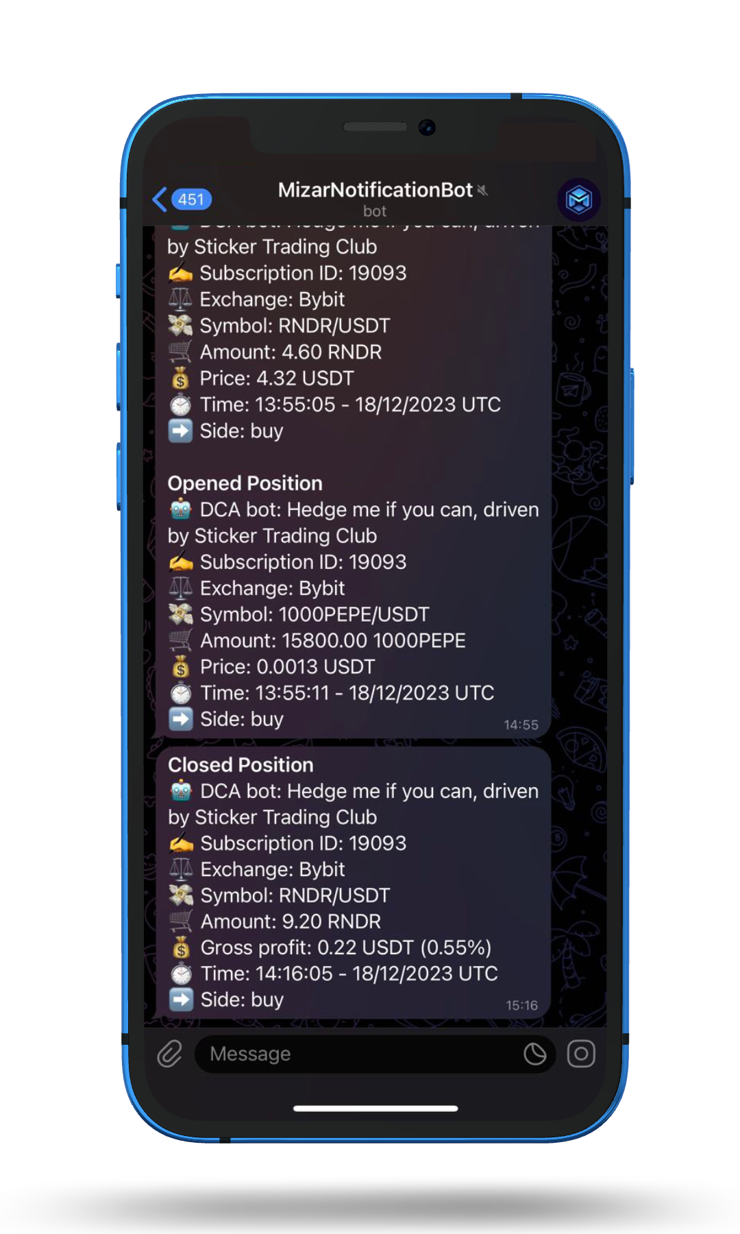 Monitor from Telegram